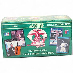 1991 Score MLB Baseball 900 Cards Complete Collector Set - Factory Sealed Box
